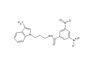 N-[3-(3-methyl-1H-indol-1-yl)propyl]-3,5-dinitrobenzamide