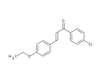 1-(4-chlorophenyl)-3-(4-ethoxyphenyl)-2-propen-1-one 1-(4-chlorophenyl)-3-(4-ethoxyphenyl)-2-propen-1-one