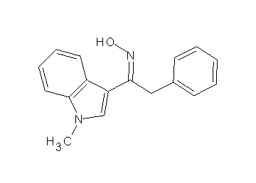 1-(1-methyl-1H-indol-3-yl)-2-phenylethanone oxime 1-(1-methyl-1H-indol-3-yl)-2-phenylethanone oxime