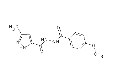 N'-(4-methoxybenzoyl)-3-methyl-1H-pyrazole-5-carbohydrazide