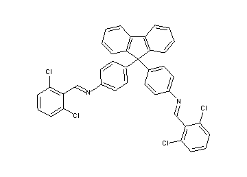 (2,6-dichlorobenzylidene)[4-(9-{4-[(2,6-dichlorobenzylidene)amino]phenyl}-9H-fluoren-9-yl)phenyl]amine