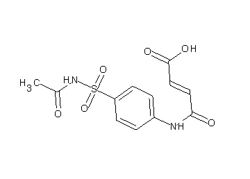 4-({4-[(acetylamino)sulfonyl]phenyl}amino)-4-oxo-2-butenoic acid