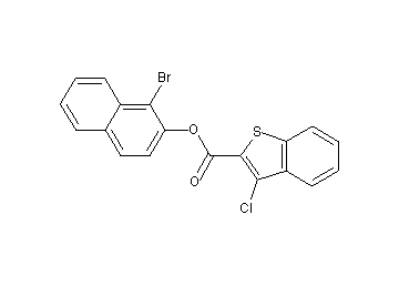 1-bromo-2-naphthyl 3-chloro-1-benzothiophene-2-carboxylate