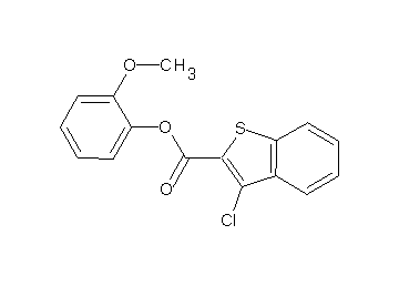 2-methoxyphenyl 3-chloro-1-benzothiophene-2-carboxylate