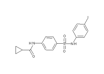 N-(4-{[(4-iodophenyl)amino]sulfonyl}phenyl)cyclopropanecarboxamide