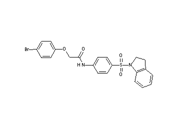 2-(4-bromophenoxy)-N-[4-(2,3-dihydro-1H-indol-1-ylsulfonyl)phenyl]acetamide