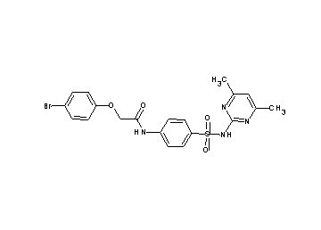 2-(4-bromophenoxy)-N-(4-{[(4,6-dimethyl-2-pyrimidinyl)amino]sulfonyl}phenyl)acetamide