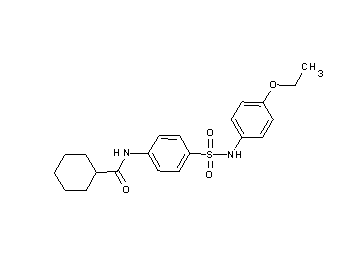 N-(4-{[(4-ethoxyphenyl)amino]sulfonyl}phenyl)cyclohexanecarboxamide