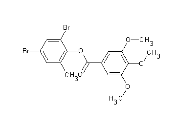 2,4-dibromo-6-methylphenyl 3,4,5-trimethoxybenzoate