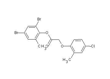 2,4-dibromo-6-methylphenyl (4-chloro-2-methylphenoxy)acetate