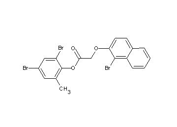 2,4-dibromo-6-methylphenyl [(1-bromo-2-naphthyl)oxy]acetate
