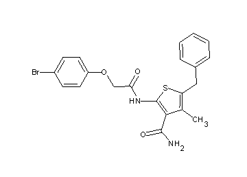 5-benzyl-2-{[(4-bromophenoxy)acetyl]amino}-4-methyl-3-thiophenecarboxamide