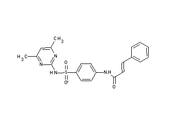 N-(4-{[(4,6-dimethyl-2-pyrimidinyl)amino]sulfonyl}phenyl)-3-phenylacrylamide