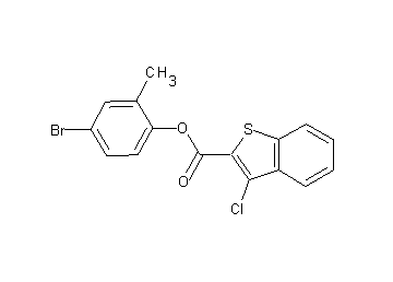 4-bromo-2-methylphenyl 3-chloro-1-benzothiophene-2-carboxylate