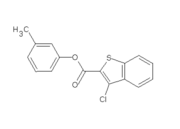 3-methylphenyl 3-chloro-1-benzothiophene-2-carboxylate