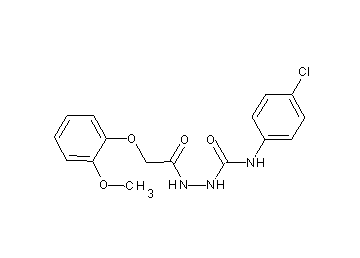 N-(4-chlorophenyl)-2-[(2-methoxyphenoxy)acetyl]hydrazinecarboxamide