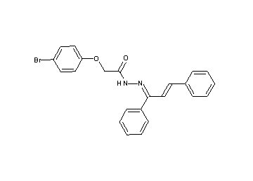 2-(4-bromophenoxy)-N'-(1,3-diphenyl-2-propen-1-ylidene)acetohydrazide