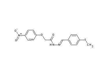 N'-[4-(methylsulfanyl)benzylidene]-2-(4-nitrophenoxy)acetohydrazide