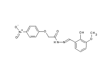 N'-(2-hydroxy-3-methoxybenzylidene)-2-(4-nitrophenoxy)acetohydrazide