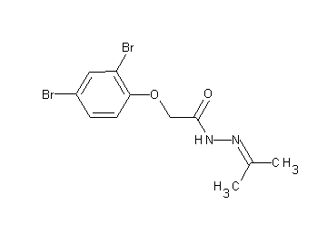 2-(2,4-dibromophenoxy)-N'-(1-methylethylidene)acetohydrazide