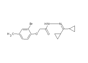 2-(2-bromo-4-methylphenoxy)-N'-(dicyclopropylmethylene)acetohydrazide