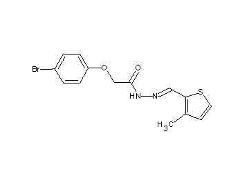 2-(4-bromophenoxy)-N'-[(3-methyl-2-thienyl)methylene]acetohydrazide