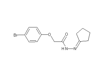 2-(4-bromophenoxy)-N'-cyclopentylideneacetohydrazide
