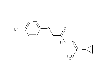 2-(4-bromophenoxy)-N'-(1-cyclopropylethylidene)acetohydrazide