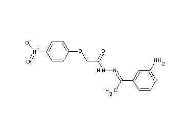 N'-[1-(3-aminophenyl)ethylidene]-2-(4-nitrophenoxy)acetohydrazide