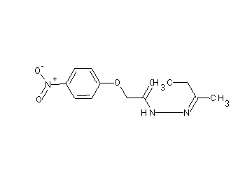N'-(1-methylpropylidene)-2-(4-nitrophenoxy)acetohydrazide