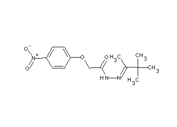 2-(4-nitrophenoxy)-N'-(1,2,2-trimethylpropylidene)acetohydrazide