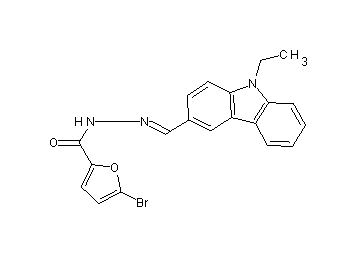 5-bromo-N'-[(9-ethyl-9H-carbazol-3-yl)methylene]-2-furohydrazide