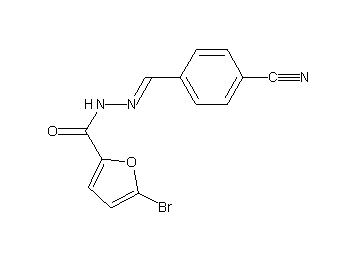 5-bromo-N'-(4-cyanobenzylidene)-2-furohydrazide