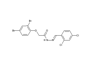 2-(2,4-dibromophenoxy)-N'-(2,4-dichlorobenzylidene)acetohydrazide 2-(2,4-dibromophenoxy)-N'-(2,4-dichlorobenzylidene)acetohydrazide