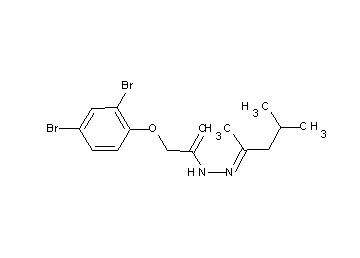 2-(2,4-dibromophenoxy)-N'-(1,3-dimethylbutylidene)acetohydrazide