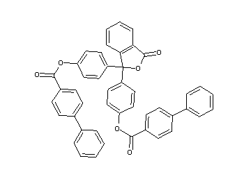 (3-oxo-1,3-dihydro-2-benzofuran-1,1-diyl)bis(4,1-phenylene) di(4-biphenylcarboxylate)
