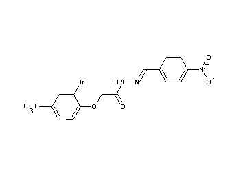 2-(2-bromo-4-methylphenoxy)-N'-(4-nitrobenzylidene)acetohydrazide
