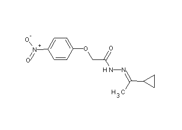 N'-(1-cyclopropylethylidene)-2-(4-nitrophenoxy)acetohydrazide