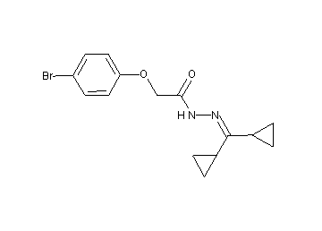 2-(4-bromophenoxy)-N'-(dicyclopropylmethylene)acetohydrazide