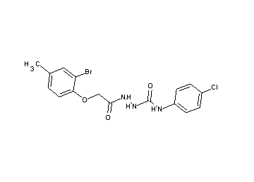 2-[(2-bromo-4-methylphenoxy)acetyl]-N-(4-chlorophenyl)hydrazinecarboxamide
