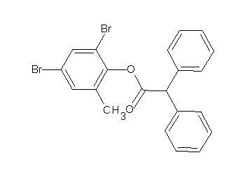 2,4-dibromo-6-methylphenyl diphenylacetate