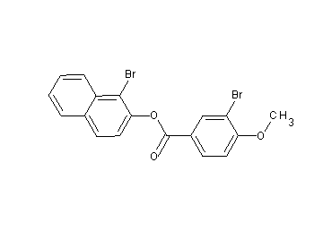 1-bromo-2-naphthyl 3-bromo-4-methoxybenzoate