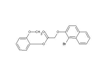 2-methoxyphenyl [(1-bromo-2-naphthyl)oxy]acetate