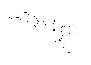 ethyl 2-{[4-(4-methylphenoxy)-4-oxobutanoyl]amino}-4,5,6,7-tetrahydro-1-benzothiophene-3-carboxylate