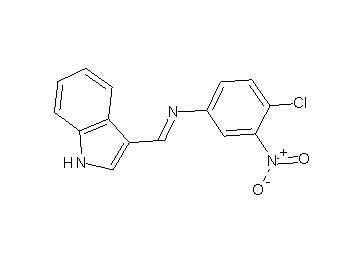 (4-chloro-3-nitrophenyl)(1H-indol-3-ylmethylene)amine (4-chloro-3-nitrophenyl)(1H-indol-3-ylmethylene)amine