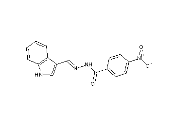 N'-(1H-indol-3-ylmethylene)-4-nitrobenzohydrazide