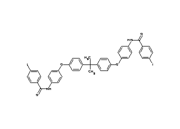 N,N'-[2,2-propanediylbis(4,1-phenyleneoxy-4,1-phenylene)]bis(4-iodobenzamide)