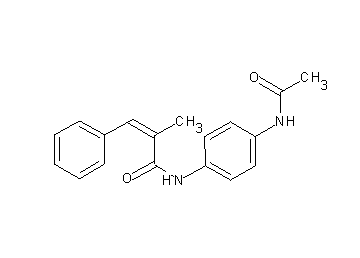 N-[4-(acetylamino)phenyl]-2-methyl-3-phenylacrylamide