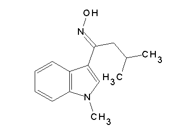 3-methyl-1-(1-methyl-1H-indol-3-yl)-1-butanone oxime