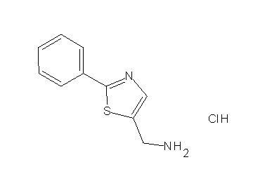 [(2-phenyl-1,3-thiazol-5-yl)methyl]amine hydrochloride